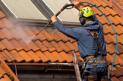 Démoussage et hydrofuge de toiture à Ramous